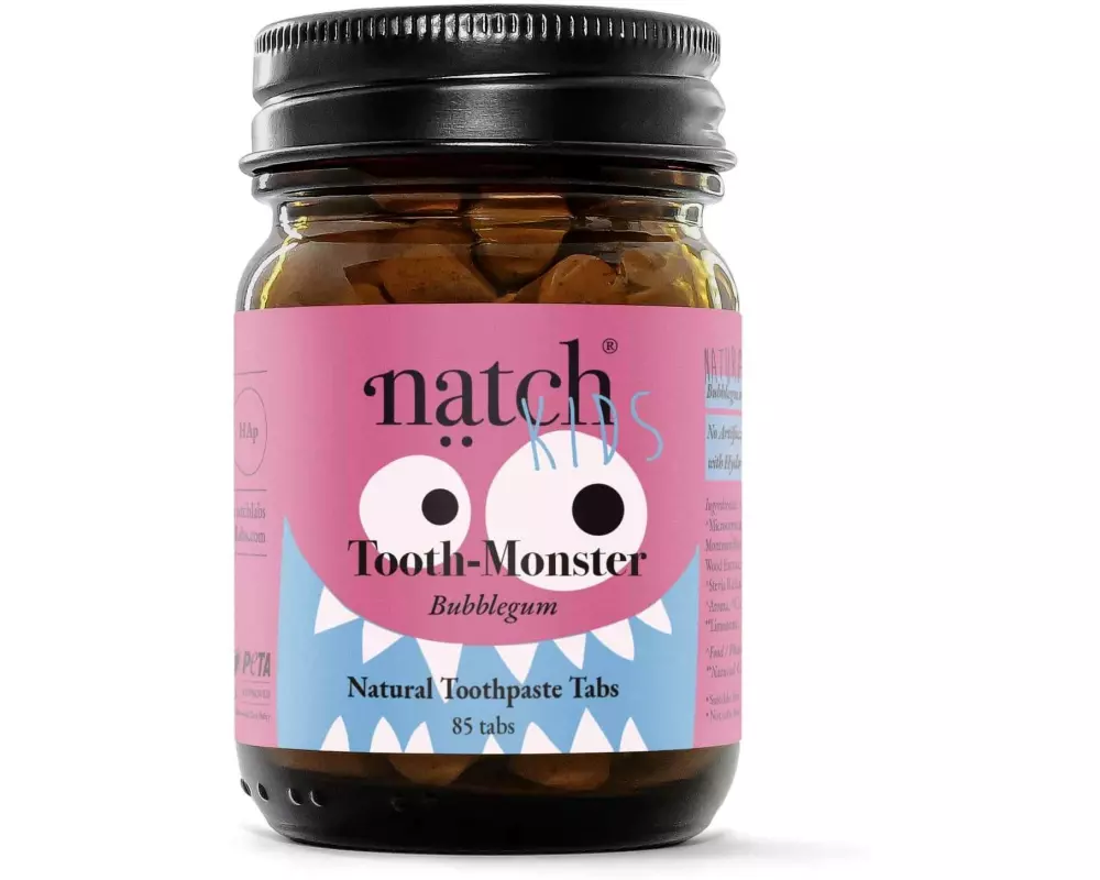 Natch Zahnpasta Toothmonster Kids Bubble Gum 85 Stück