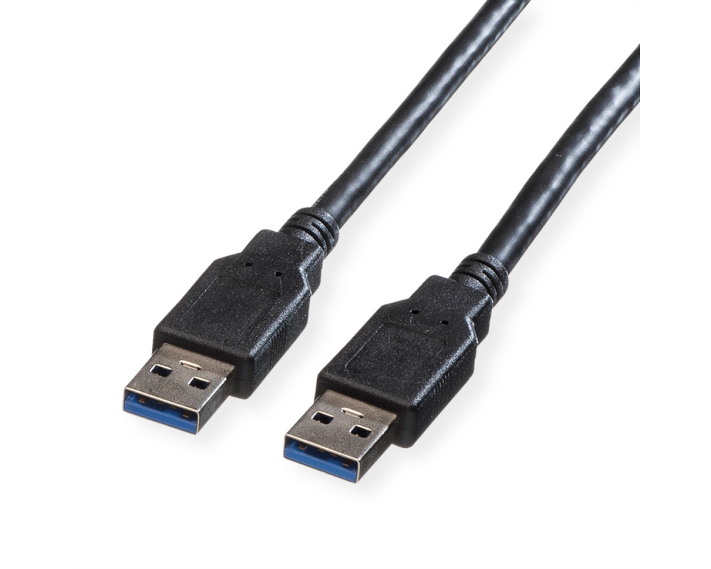 ROLINE USB-A-A, Datenkabel 11.02.8970 Black, ST/ST, 3.2 Gen1 1.8m