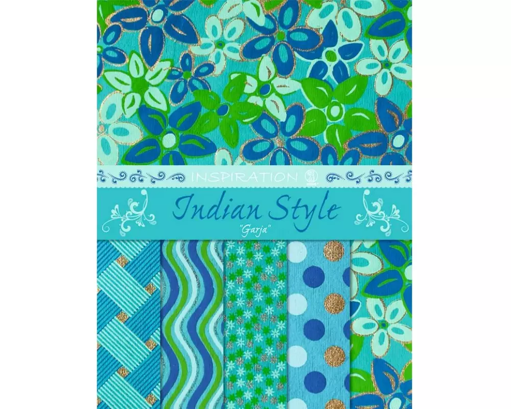 URSUS Bastelpapier Indian Style Garja 21.6 x 28 cm, 100 g/m²