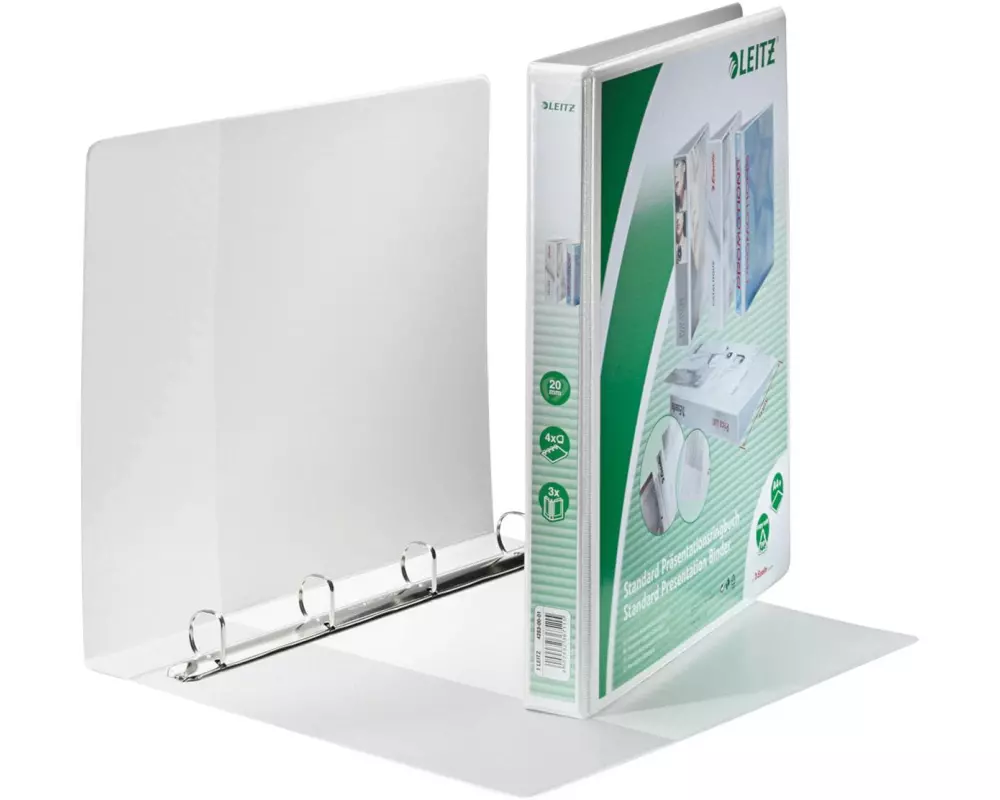 Leitz Ringbuch Standard 4 cm, Weiss