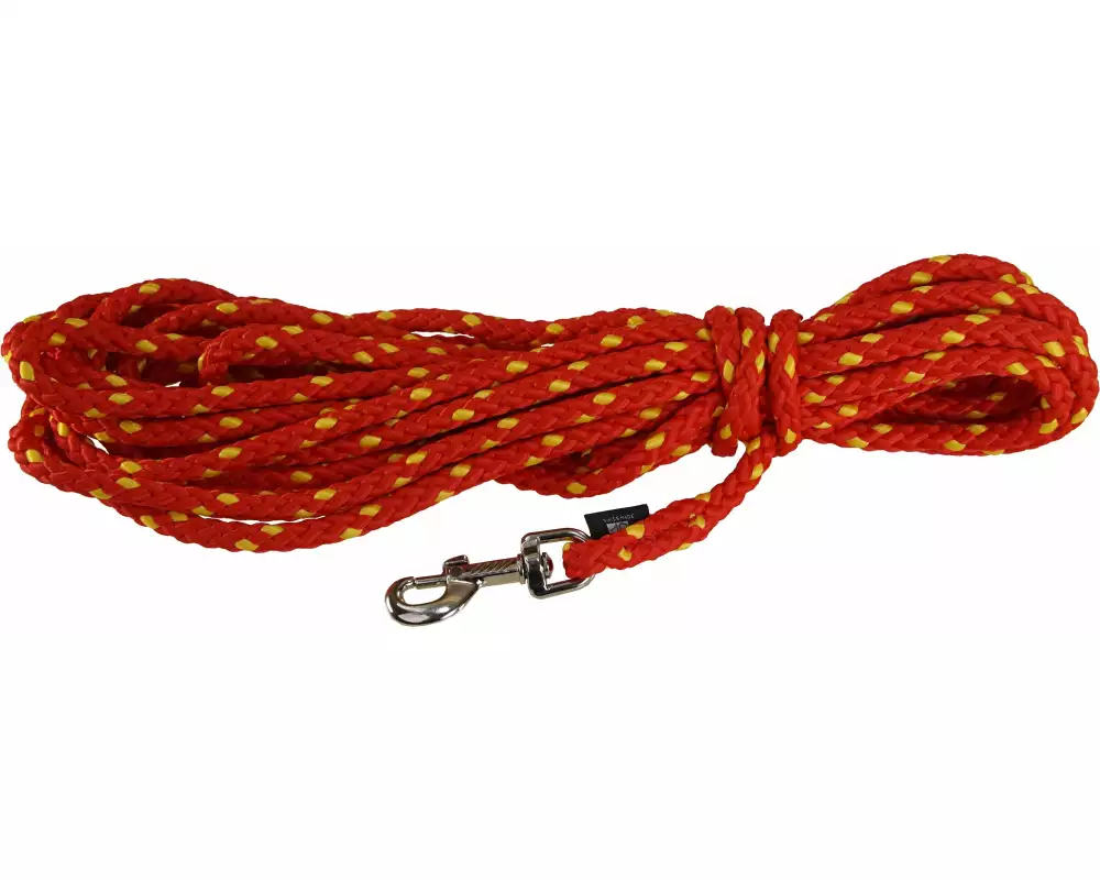 Grossenbacher Schleppleine 1 cm / 10 m, Rot/Gelb