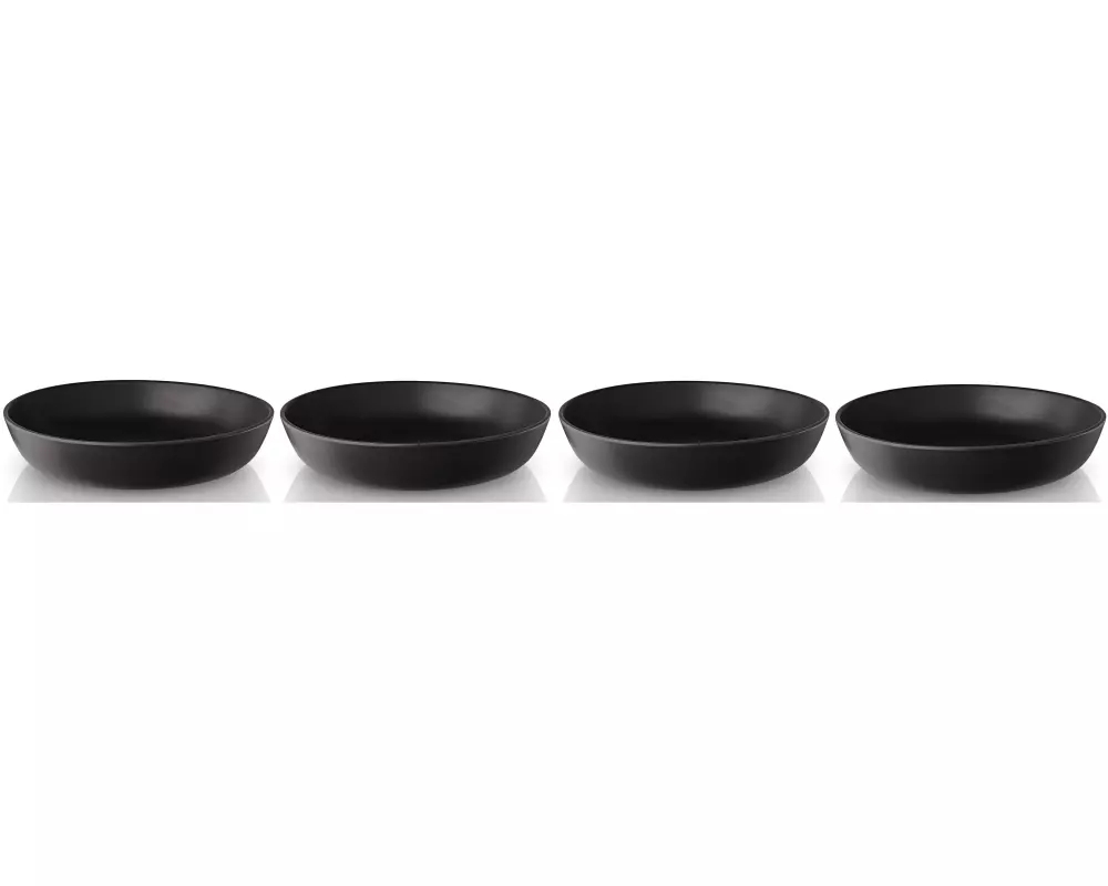 Eva Solo Suppen- & Pastateller Nordic Kitchen 4 Stück, Schwarz