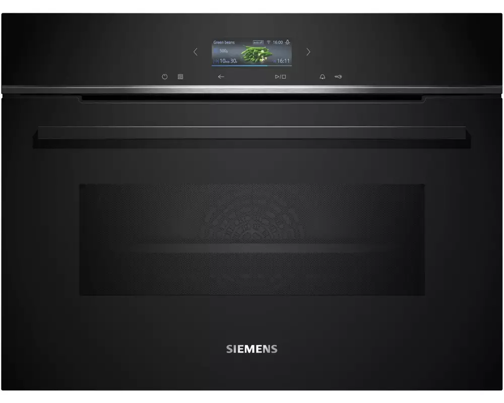 Siemens Einbaubackofen mit Mikrowelle iQ700 CM776GKB1 Schwarz