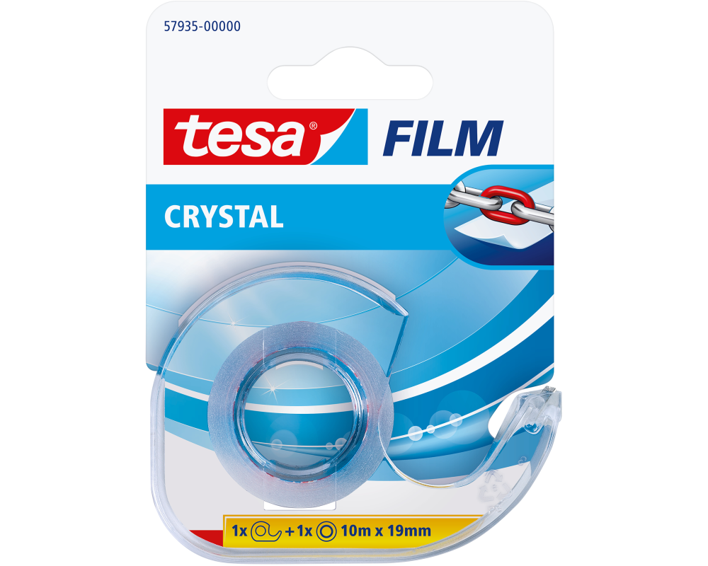 TESA Tape Crystal/Abroller 19mmx10m 579350000 transparent