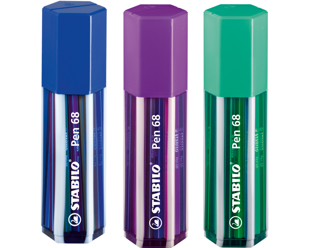 STABILO Fasermaler Pen 68 1mm 6820-1 20 Farben Big Pen