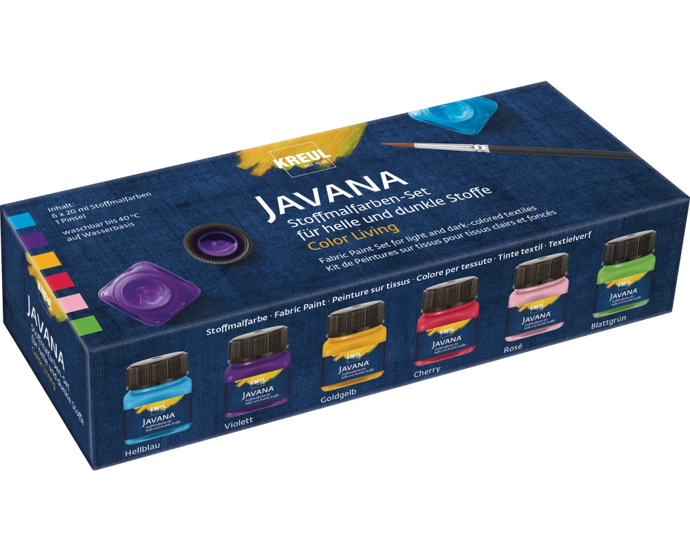KREUL Textilfarbe JAVANA 90597 Color Living 6er Set