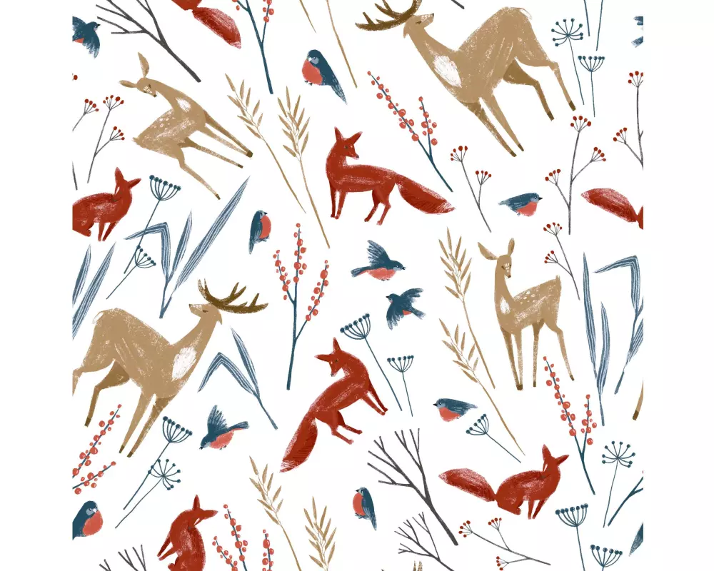 Paper + Design Servietten Herbst Tiere 33 cm x 33 cm, 20 Stück