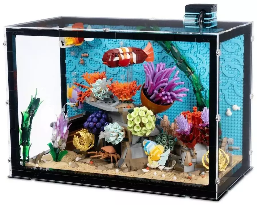 iDisplayit Acryl-Display LEGO 10366 Trop Aquarium 55 x 31 x 38 cm
