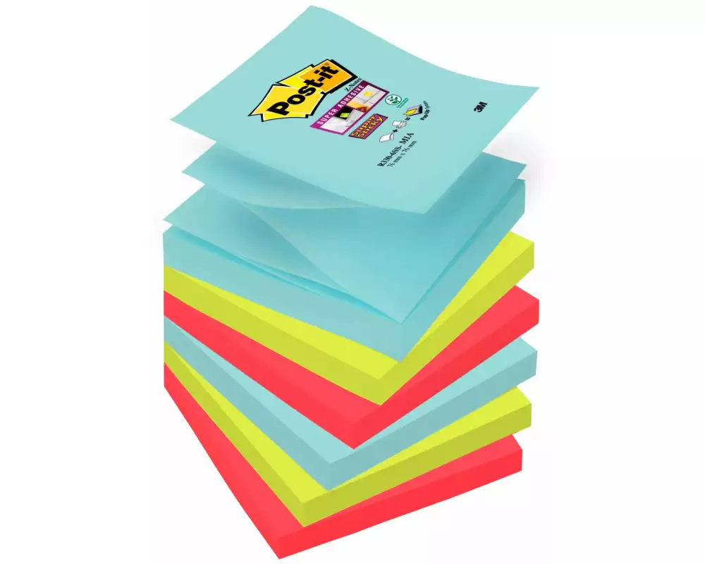 Post-it Notizzettel Post-it Z-Notes 7.6 cm x 7.6 cm, 6 Blöcke