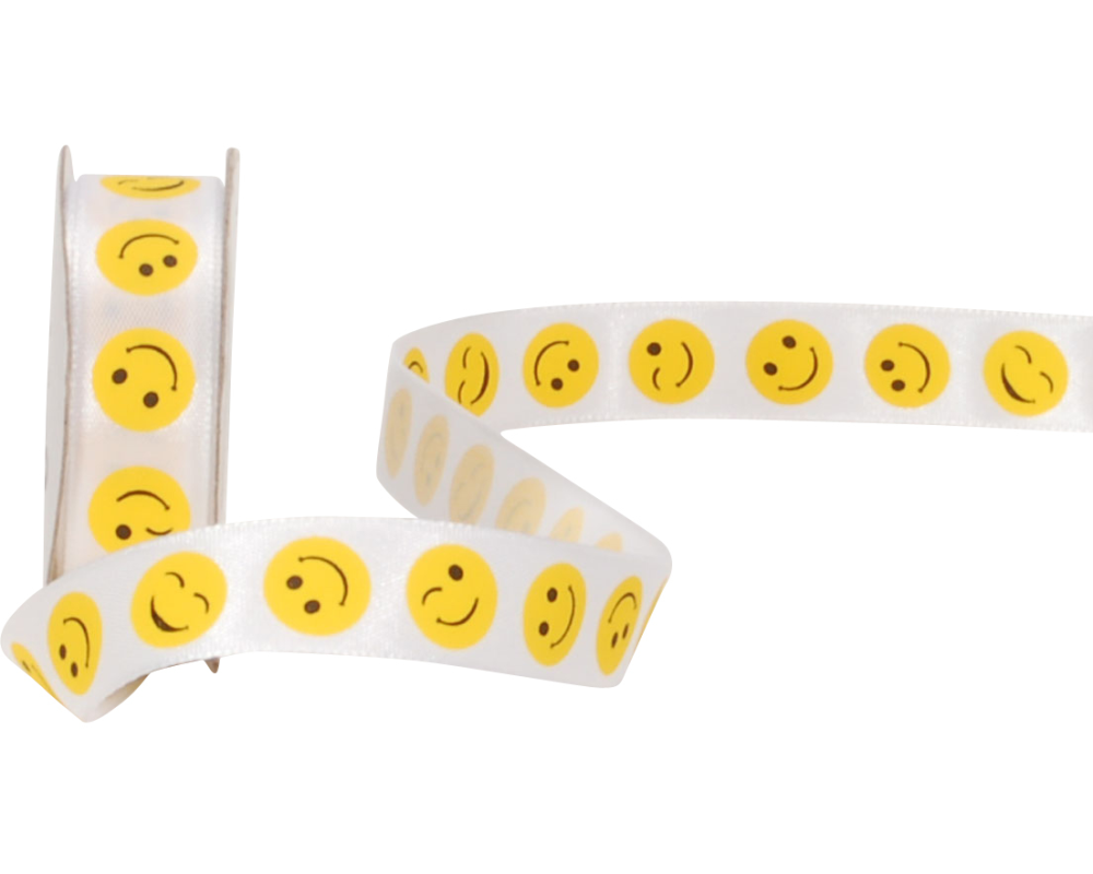 SPYK Band Cubino 15mm/4m 2198.1564 weiss/gelb Smiling