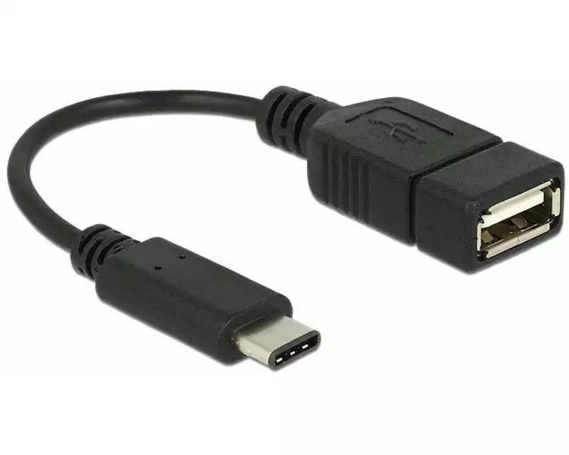 Delock USB 2.0-Kabel USB-C - USB-A 0.15 m