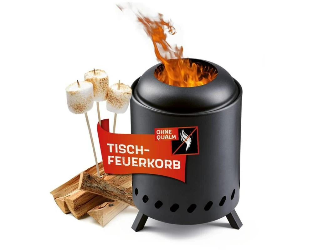 Landmann Feuerkorb raucharm – Ø 18 cm – Schwarz