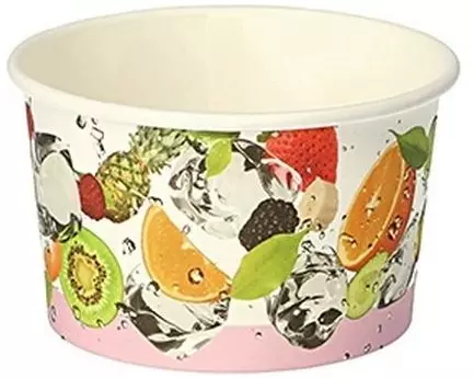 Papstar Eisbecher FRÜCHTE 150 ml 50 Stück, Mehrfarbig