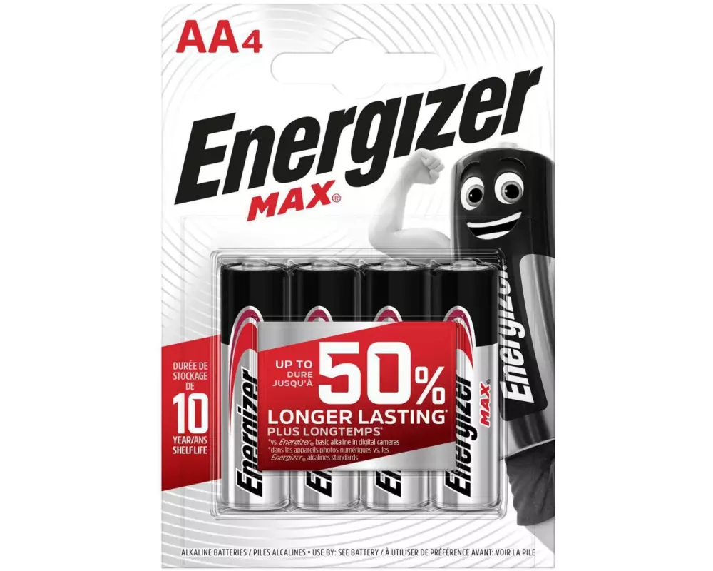 Energizer Batterie MAX AA , 4 Stück