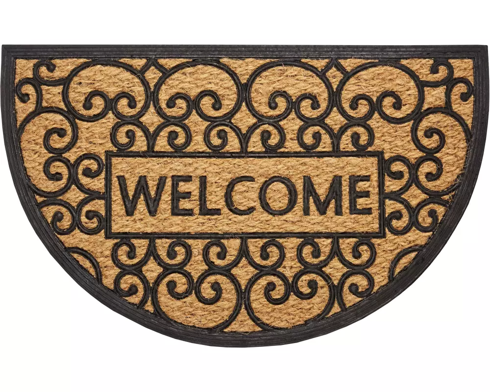 Hanse Home Fussmatte Welcome 45 cm x 75 cm, Braun/Schwarz