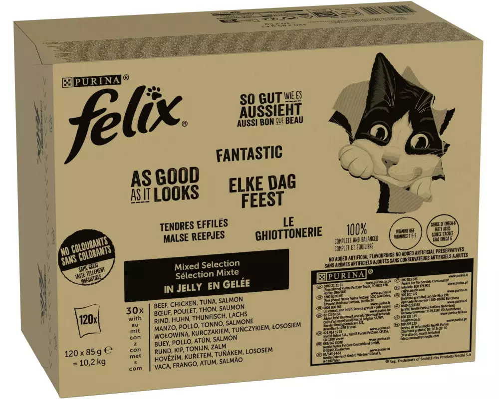 Felix Nassfutter AGAIL Mixed Selection, 120 x 85 g