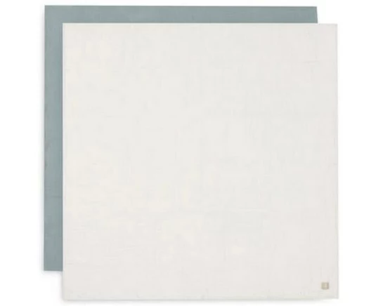 Jollein Mulltuch Hydrophil 2er, 115 x 115 cm, Sea Green/Ivory