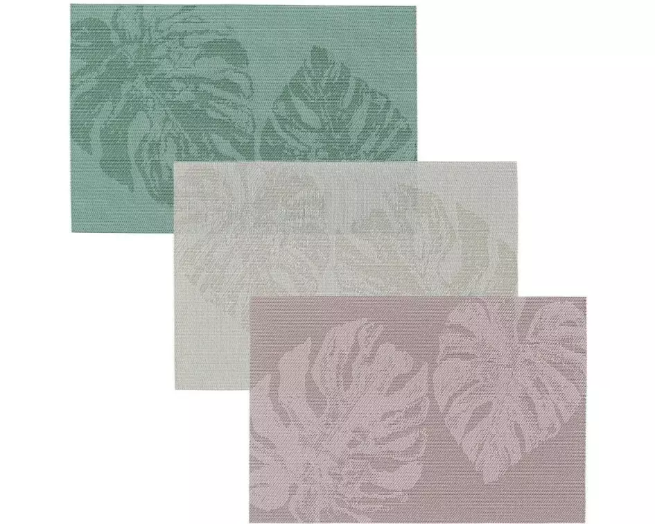 Zeller Present Tischset Monstera 30 cm x 45.5 cm, Grün