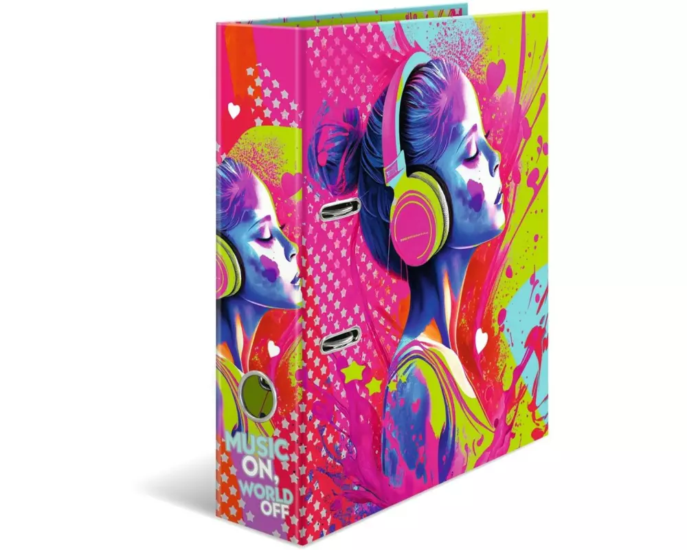 HERMA Ordner Music Girl A4, 7 cm