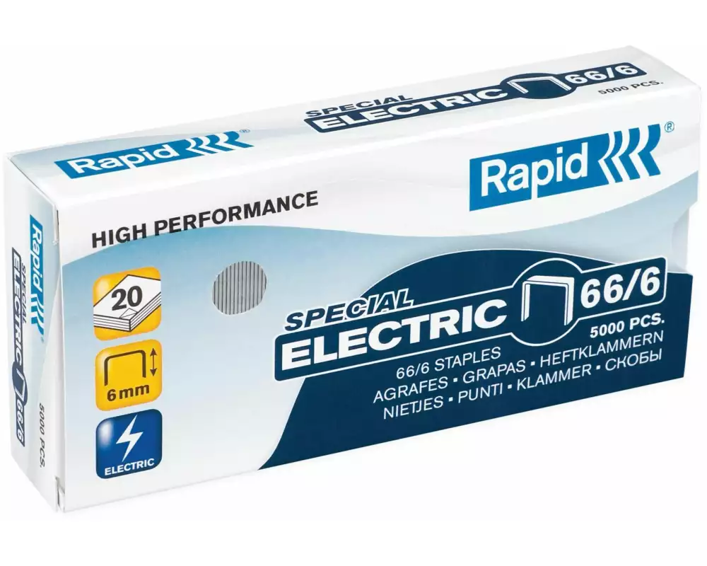 Rapid Heftklammern Strong, 66/6, 5000 Stück