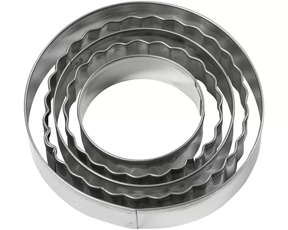 Creativ Company Guetzli-Ausstecher-Set 8 cm 5 Stück, Kreise