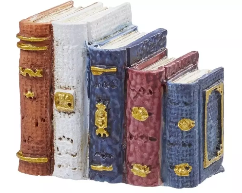 HobbyFun Mini-Utensilien Bücher 4 cm