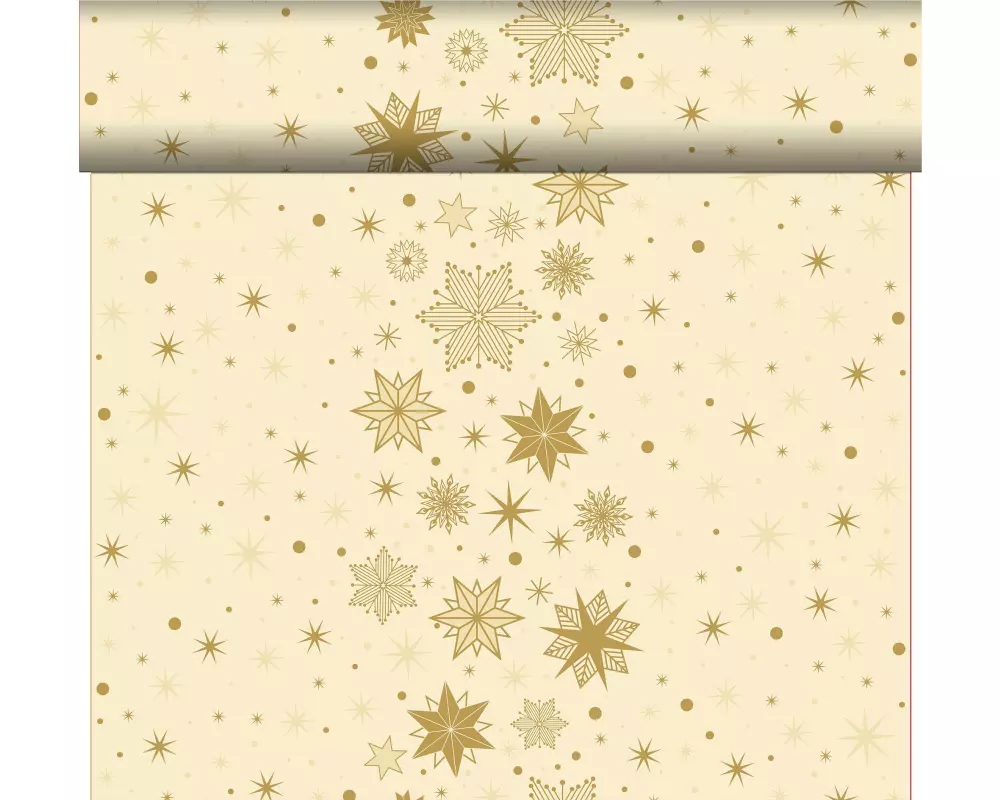Duni Tischläufer Tête-à-Tête, 0.4x24 m, Stargazing Cream, 1 Stück