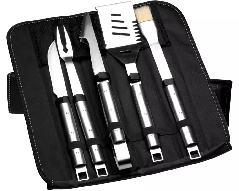 BergHOFF Grillbesteck-Set 6-teilig, Silber