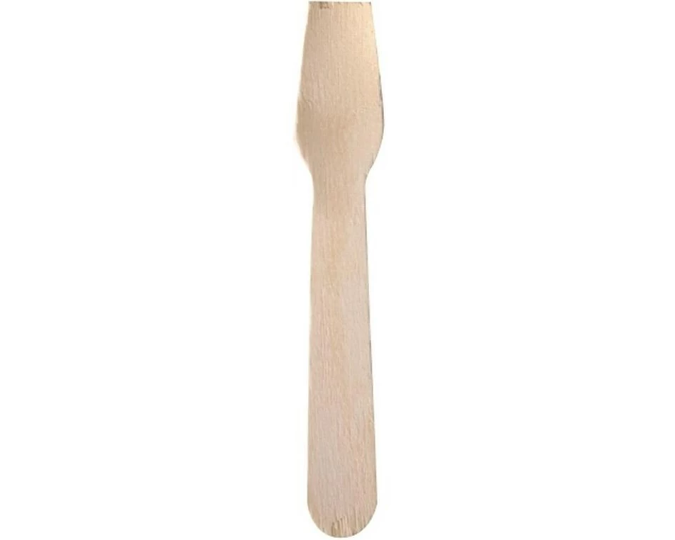 Papstar Einweg-Eislöffel Holz PURE 100 Stück Braun
