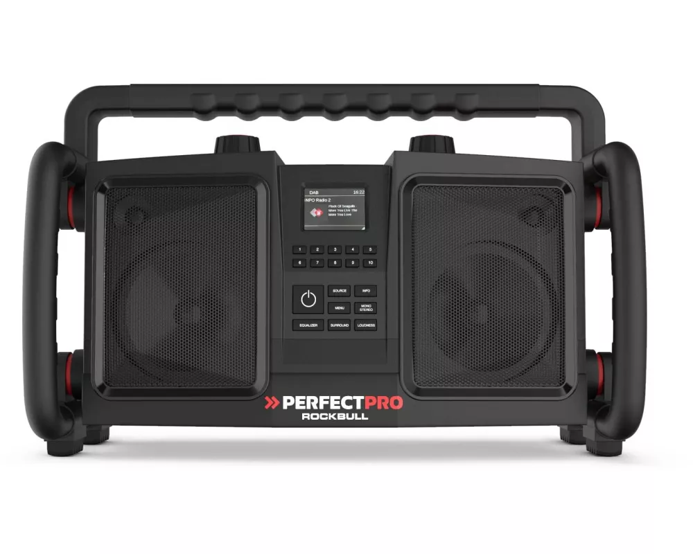 Perfectpro DAB+ Radio ROCKBULL Schwarz