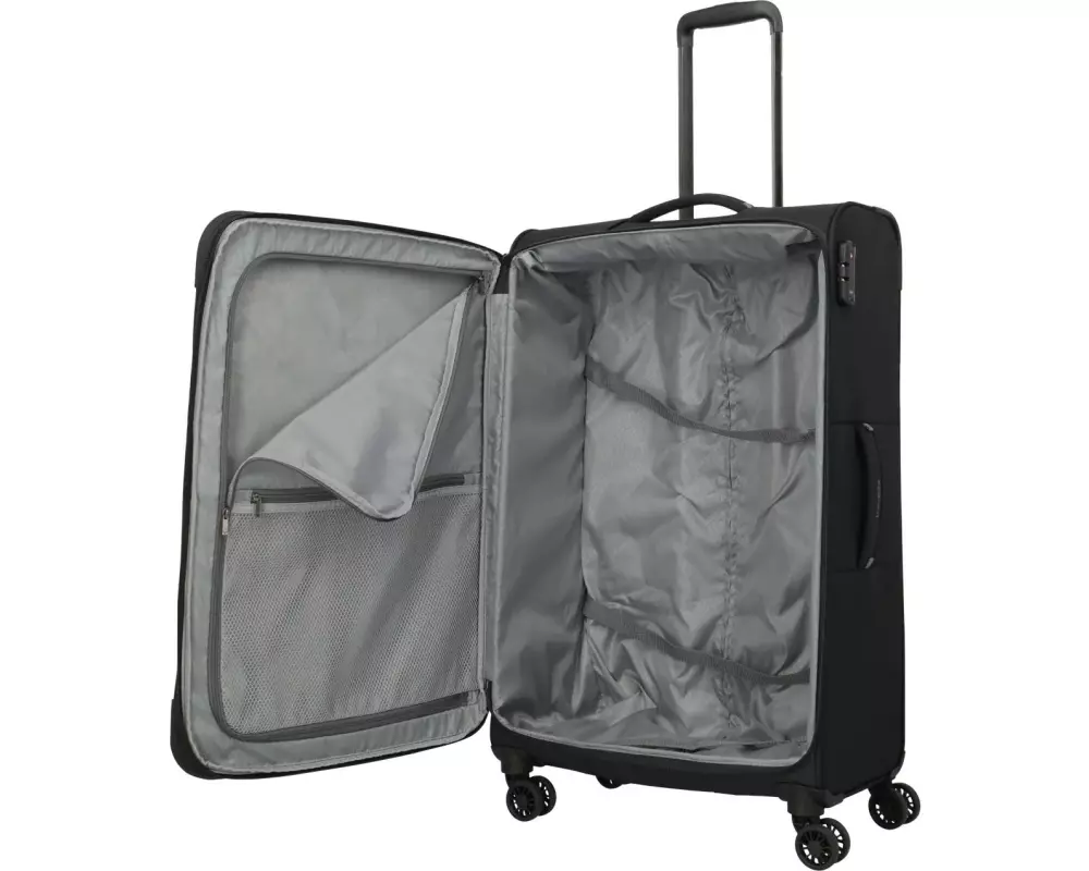 travelite UMBRIA Trolley L erweiterbar 96 l Schwarz