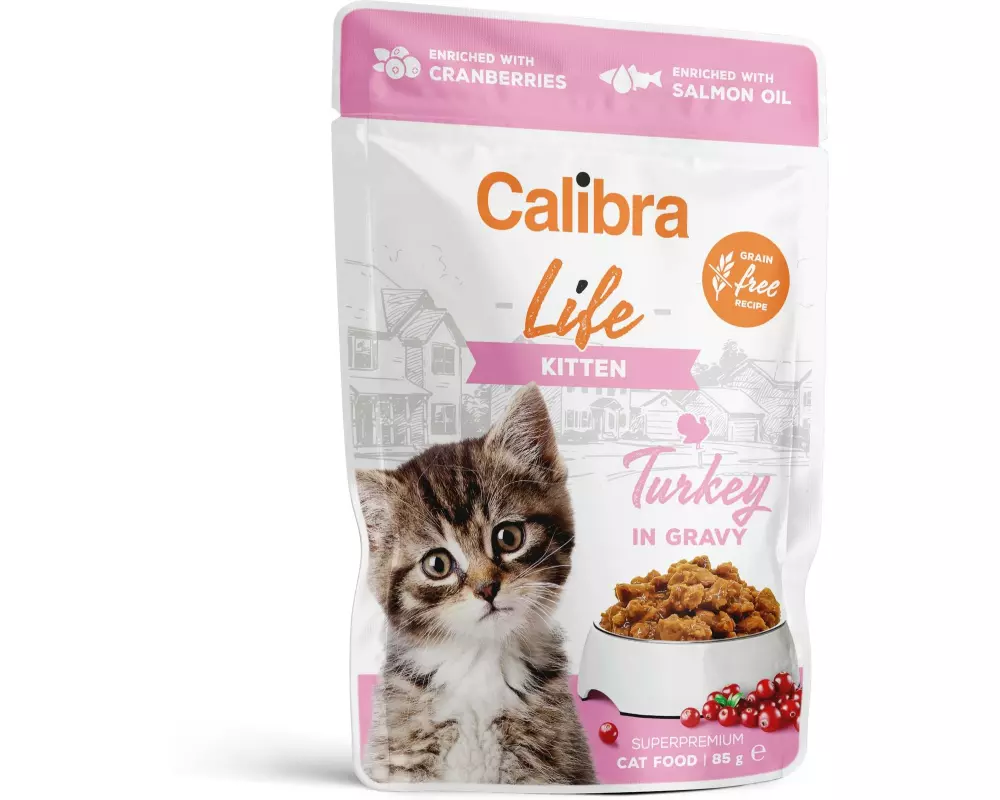 Calibra Nassfutter Life Kitten Truthahn in Sauce 28x 85 g
