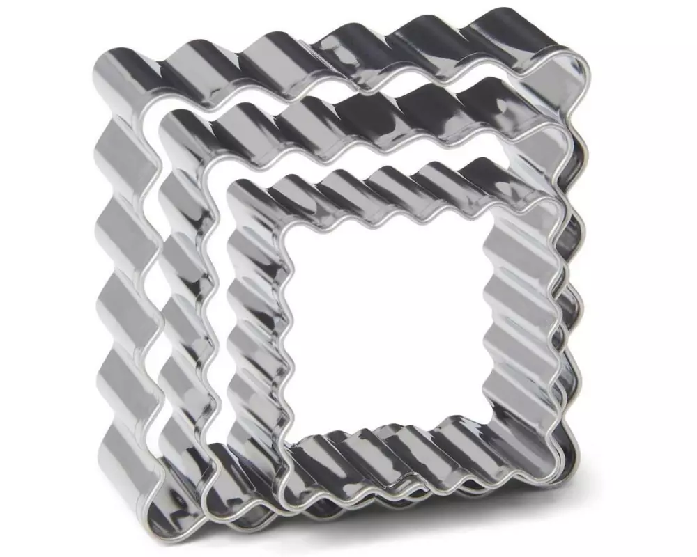 Patisse Guetzli-Ausstecher Quadrat, 3-teilig