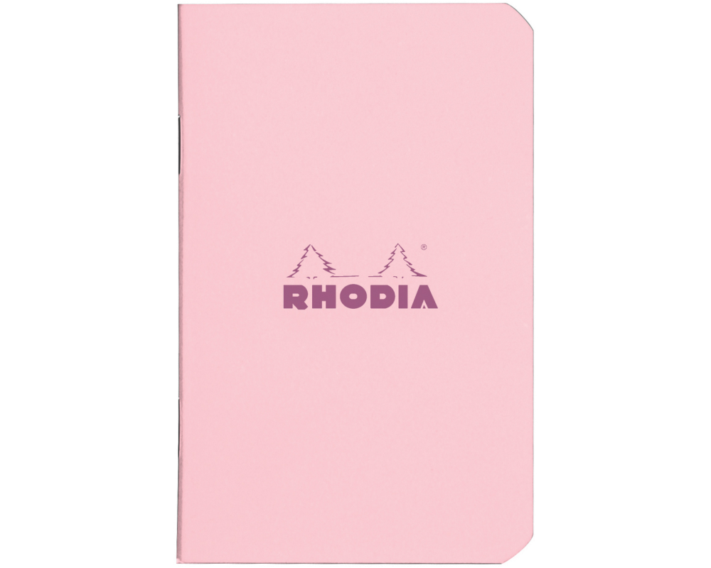 RHODIA Notizheft Couleurs A7 119108C rosa, liniert 80 Blatt