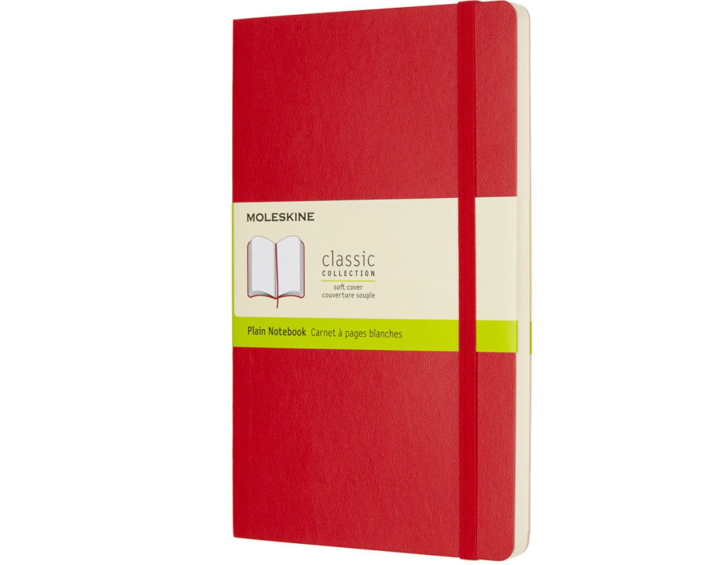 MOLESKINE Notizbuch L/A5 854658 Blanko,Soft Cover,Scharlach