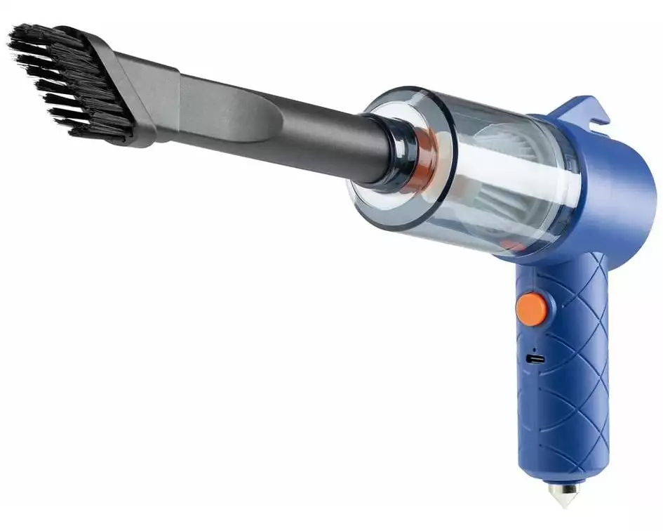 CLEANmaxx Akku-Handsauger mit Nothammer & Gurtschneider 50 W, 5 V