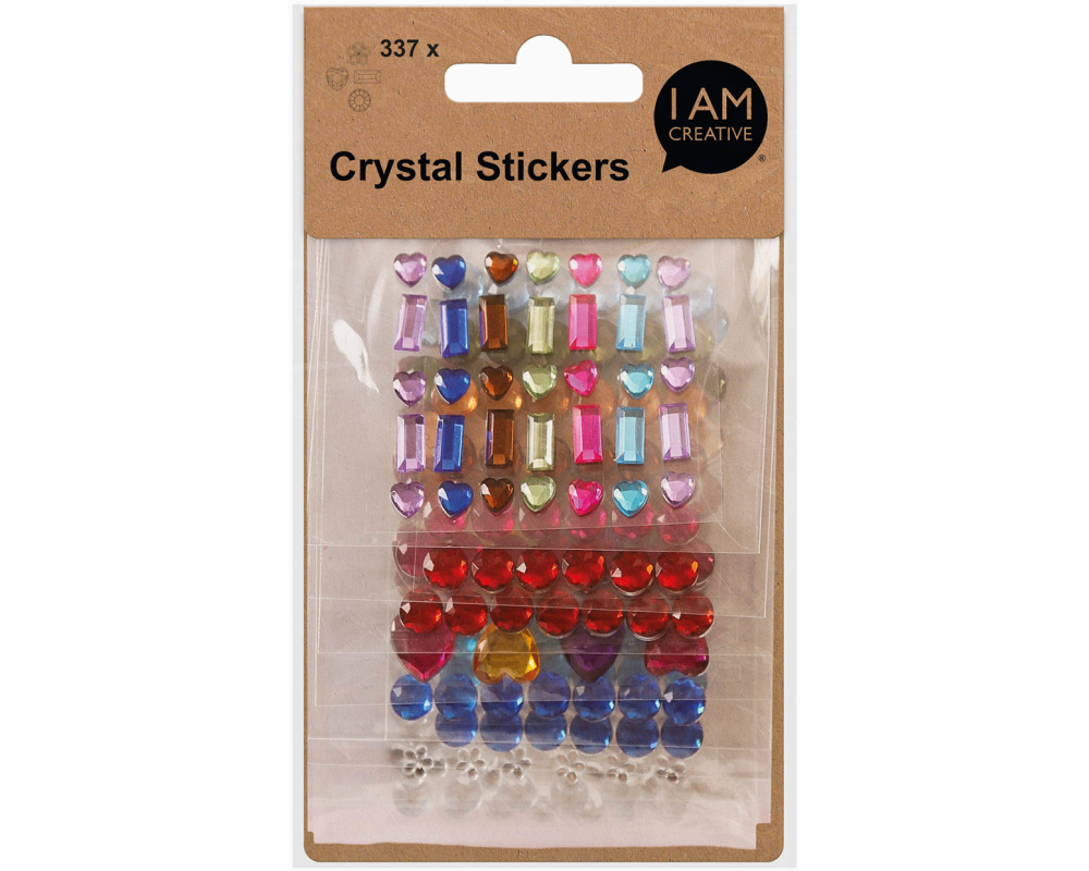 I AM CREATIVE Crystalstickers 6000.25 assortiert 337 Stück