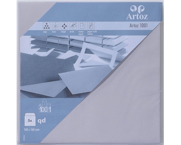 ARTOZ Couverts 1001 160x160mm 107454182 100g, hellgrau 5 Stück