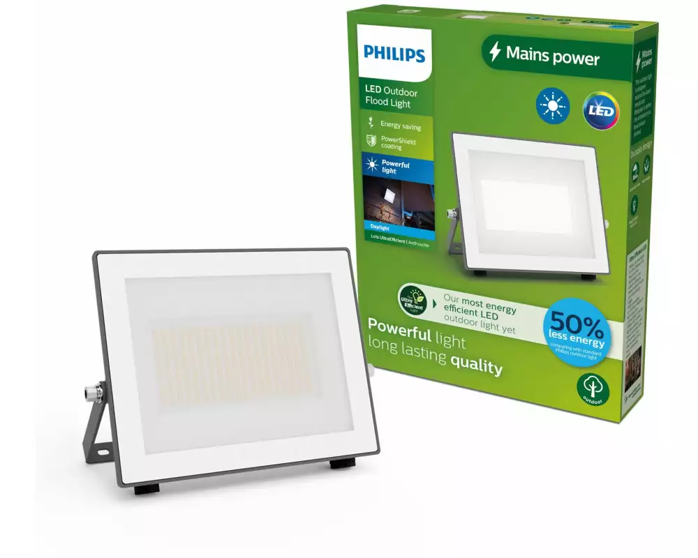 Philips Lois Flutlicht UE 24W 5000K IP65 anthrazit 24 W