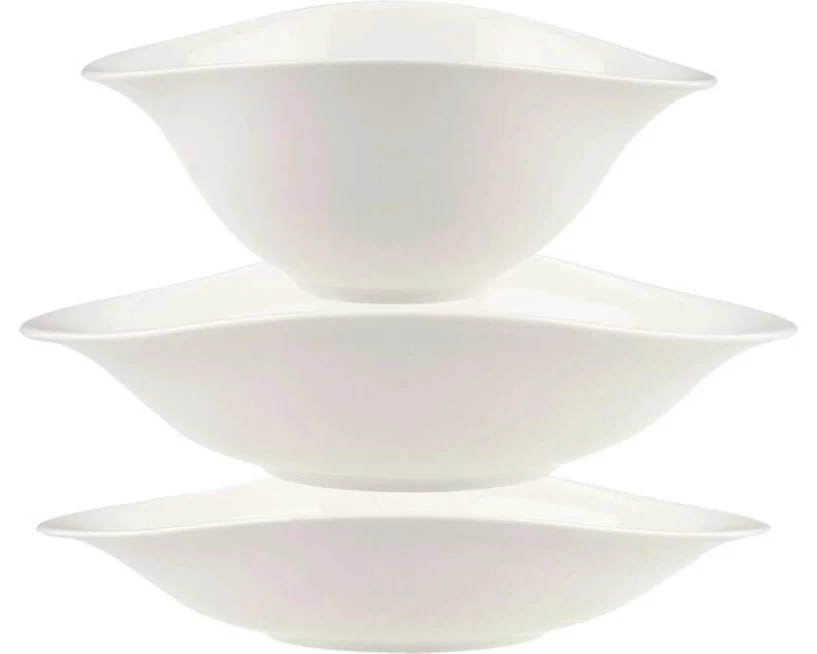 Villeroy & Boch Vapiano Schalen Trio 6-teilig, Weiss