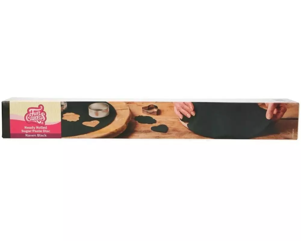 Funcakes Ausgerollte Fondant Decke Schwarz, 430g