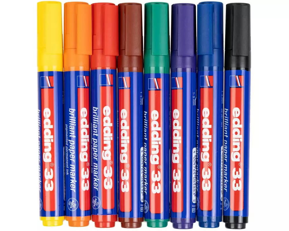 edding Flipchart-Marker 33 8 Stück, Mehrfarbig