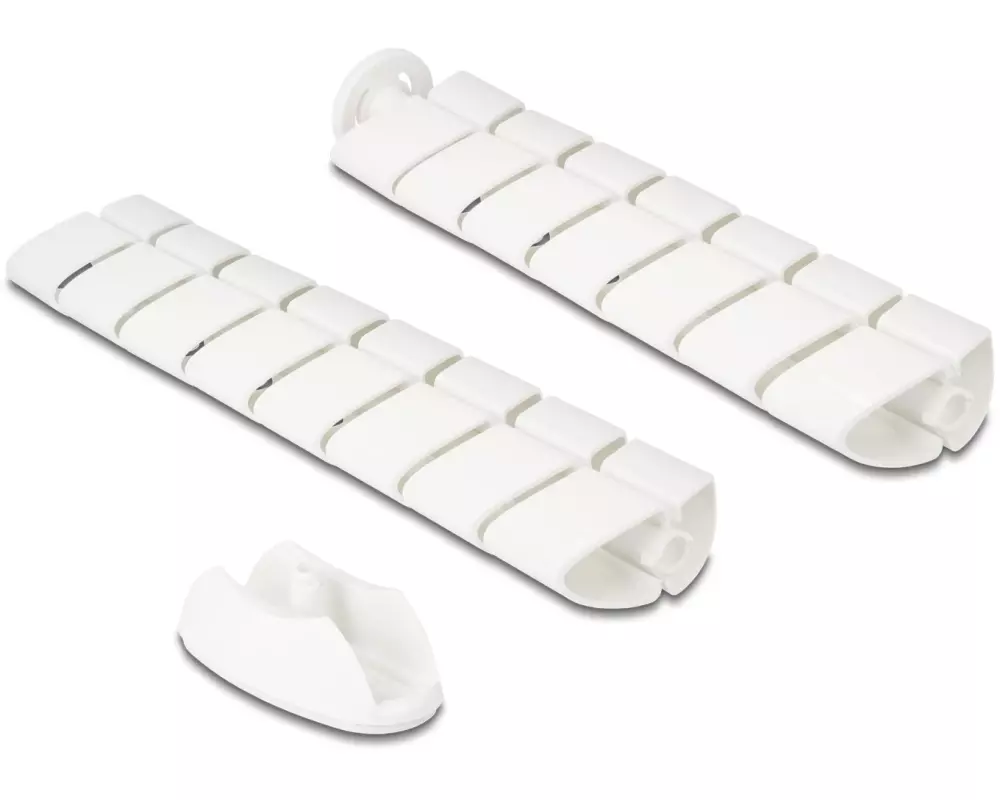 Delock Kabelkanal höhenverstellbar 0.74 m x 75 mm Weiss