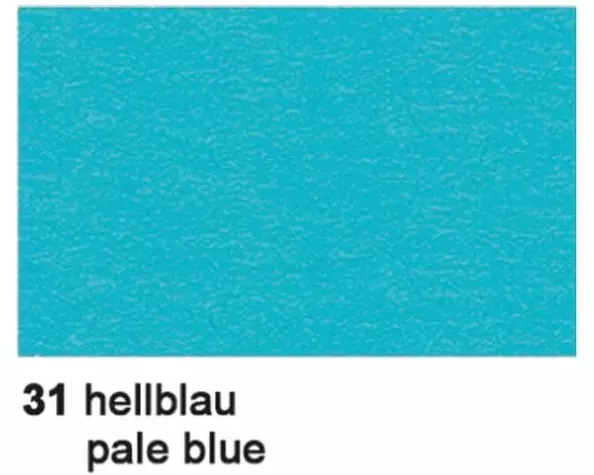URSUS Tonzeichenpapier 50 x 70 cm 130 g/m², 10 Blätter, Hellblau