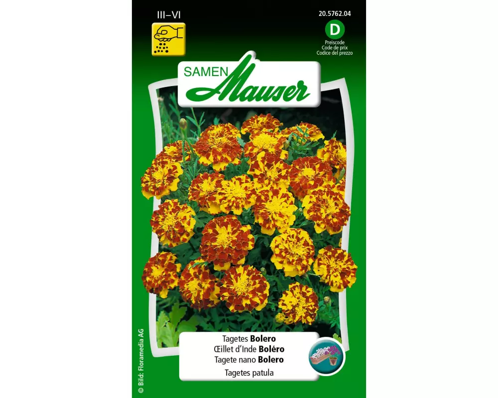 Samen Mauser Saatgut Tagetes Bolero