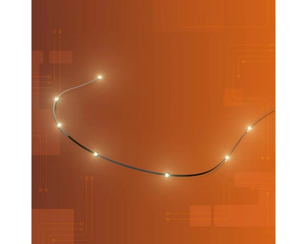 Light My Bricks Astro LED Lichterkette Warmweiss 30 cm Flachkabel