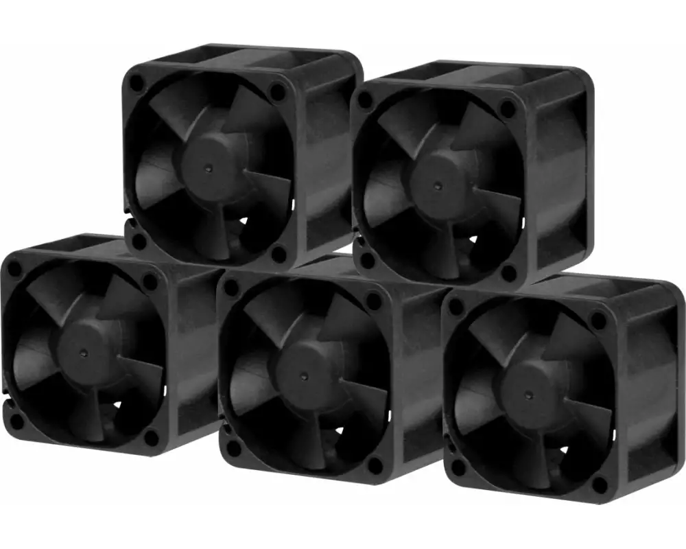 Arctic Cooling PC-Lüfter S4028-6K, 40 x 28 mm, 6000 RPM, Schwarz, 5 Stück