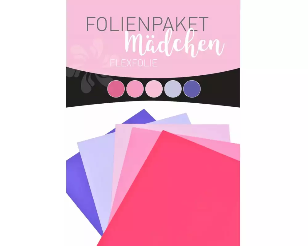 Stahls Aufbügelfolie Flex Set Mädchen