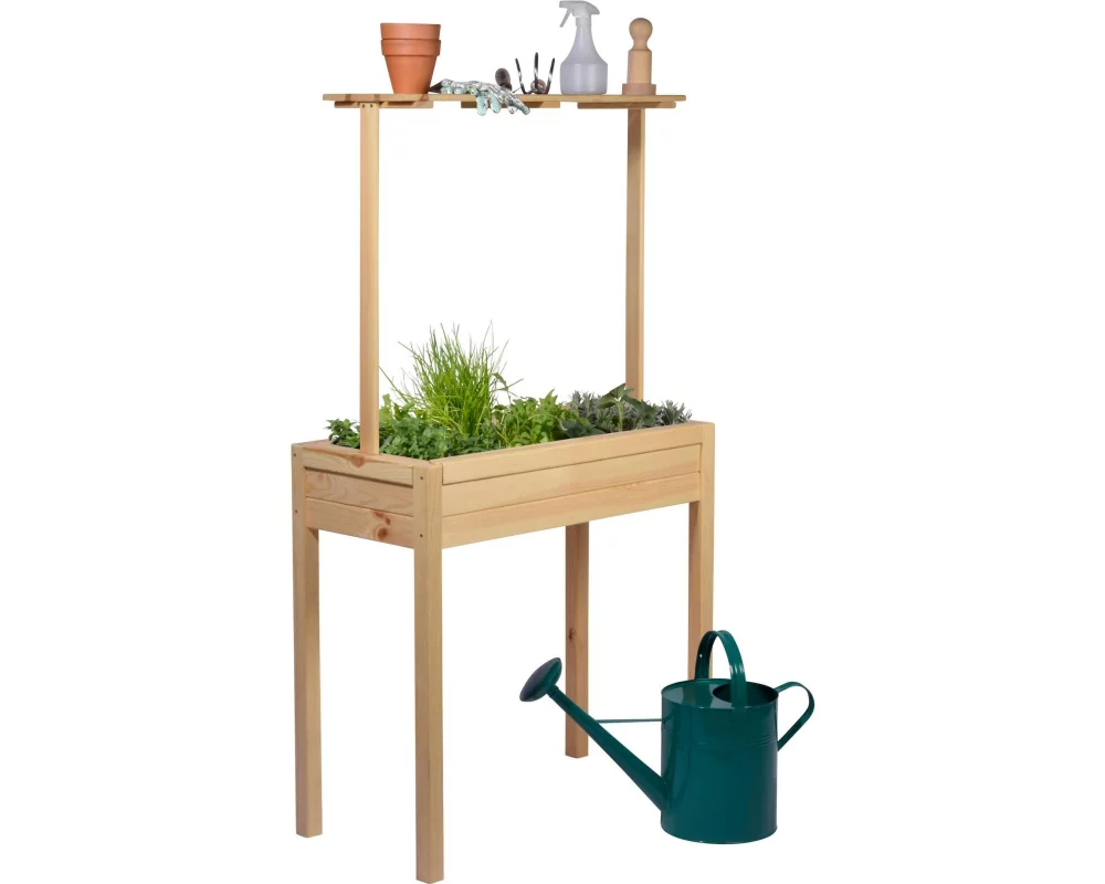 dobar Hochbeet Florenz mit erhöhter Ablage