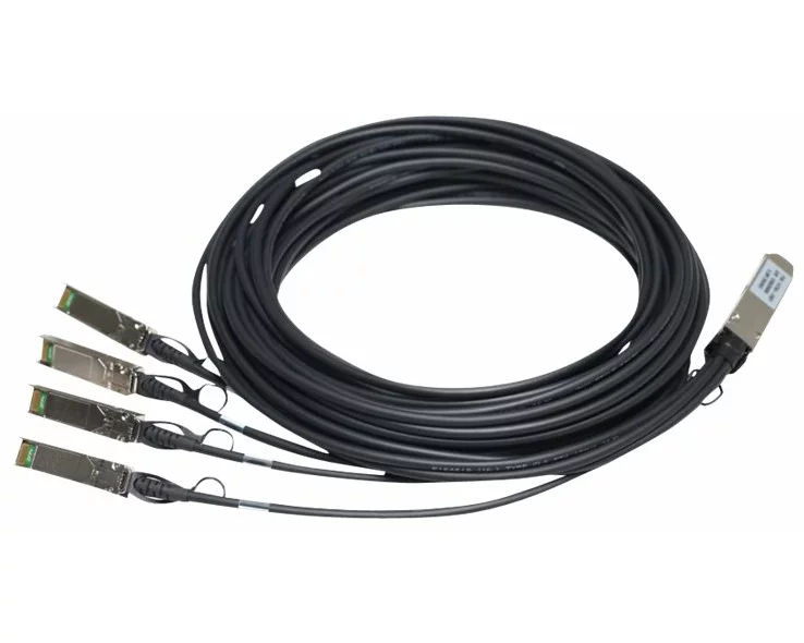 HPE HPN FlexNetwork X240 DA Copper Cable, Splitter, 40Gbit/s, QSFP+ to 4x10G SFP+, 3m